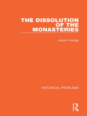 cover image of The Dissolution of the Monasteries